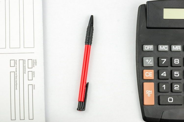 pen and calculator